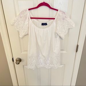 Lace White Blouse